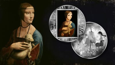 Cameroon - 2025 - 500 Francs - Lady with an Ermine - Leonardo da Vinci (AI•NIME Art series series) 1/2oz silver