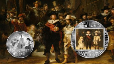Cameroon - 2025 - 500 Francs - The Night Watch - Rembrandt van Rijn (AI•NIME Art series series) 1/2oz silver
