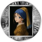 Cameroon - 2025 - 500 Francs - Girl with a Pearl Earring – Johannes Vermeer (AI•NIME Art series series) 1/2oz silver