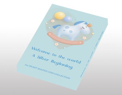 Cameroon - 2026 - 1000 Francs - Baby Boy New Born (Heart Shaped Gift series) 1oz silver with crystal