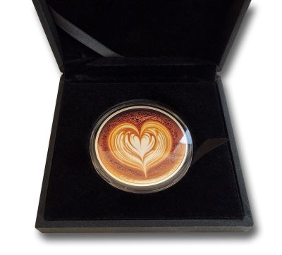 Cameroon - 2026 - 1000 Francs - Cappuccino Heart 1oz silver (Food & Drinks series)