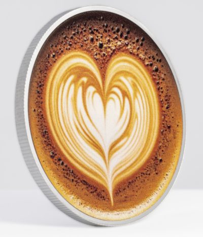 Cameroon - 2026 - 1000 Francs - Cappuccino Heart 1oz silver (Food & Drinks series)