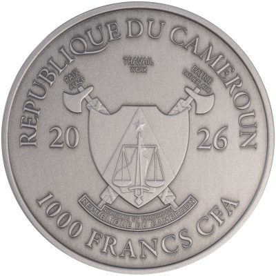 Cameroon - 2026 - 1000 Francs - Seal UHR 1oz silver with enamel (Above the Surface series)