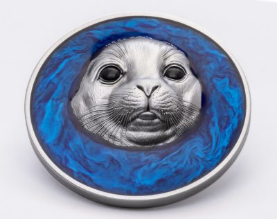 Cameroon - 2026 - 1000 Francs - Seal UHR 1oz silver with enamel (Above the Surface series)