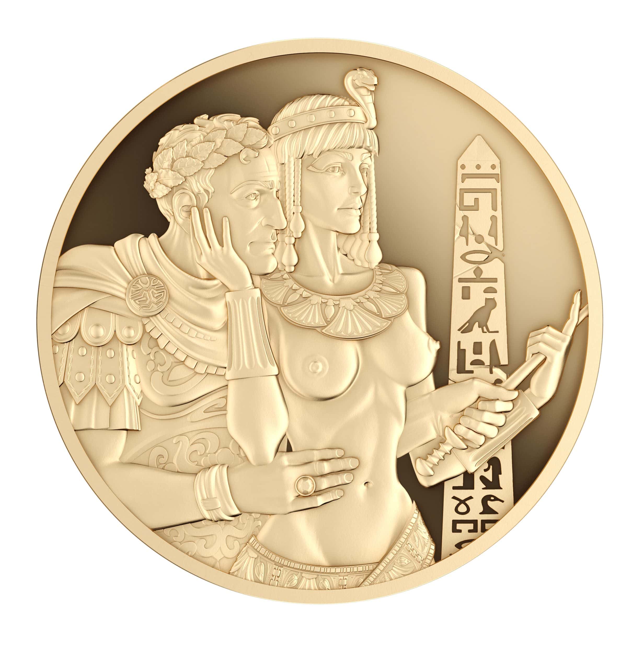 Liberia - 2026 - 500 Dollars - Caesar & Cleopatra (Power of Love series) 1 oz gold