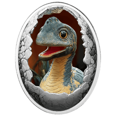 Cameroon - 2025 - 500 Francs - Brachiosaurus (Dinosauria series) 16.8g Silver