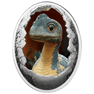 Cameroon - 2025 - 500 Francs - Brachiosaurus (Dinosauria series) 16.8g Silver