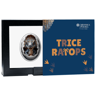 Cameroon - 2025 - 500 Francs - Triceratops (Dinosauria series) 16.8g Silver