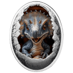 Cameroon - 2025 - 500 Francs - Triceratops (Dinosauria series) 16.8g Silver