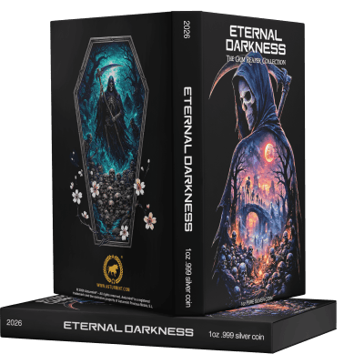 Liberia - 2026 - 3x 10 Dollars - Charon, Multiverse and Revolver (Eternal Darkness – Grim Reaper series) 3x 1oz silver