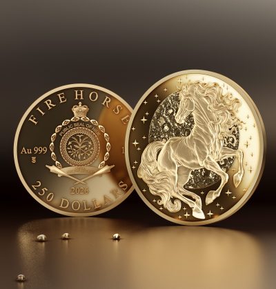 Niue - 2026 - 250 Dollars – Fire Horse 1oz Gold (Lunar Fire Years series)