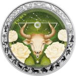 Ghana - 2026 - 5 Cedis - Taurus Aquarelle Zodiac (Zodiac series) 1oz silver
