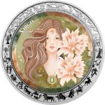 Ghana - 2026 - 5 Cedis - Virgo Aquarelle Zodiac (Zodiac series) 1oz silver