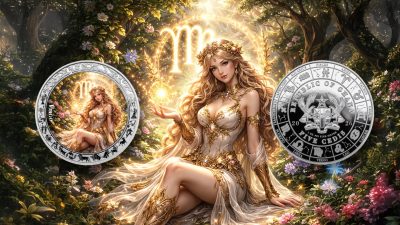 Ghana - 2026 - 5 Cedis - Virgo Goddesses Zodiac (Zodiac series) 1oz silver