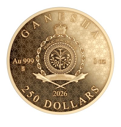 Niue - 2026 - 250 Dollars - Ganesha (Hindu Pantheon Series) 1 oz gold