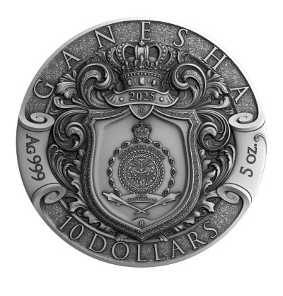 Niue - 2025 - 10 Dollars - Ganesha (Hindu Pantheon Series) 5oz silver