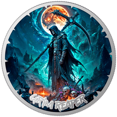 Liberia - 2026 - 3x 10 Dollars - Charon, Multiverse and Revolver (Eternal Darkness – Grim Reaper series) 3x 1oz silver