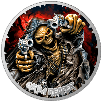 Liberia - 2026 - 3x 10 Dollars - Charon, Multiverse and Revolver (Eternal Darkness – Grim Reaper series) 3x 1oz silver