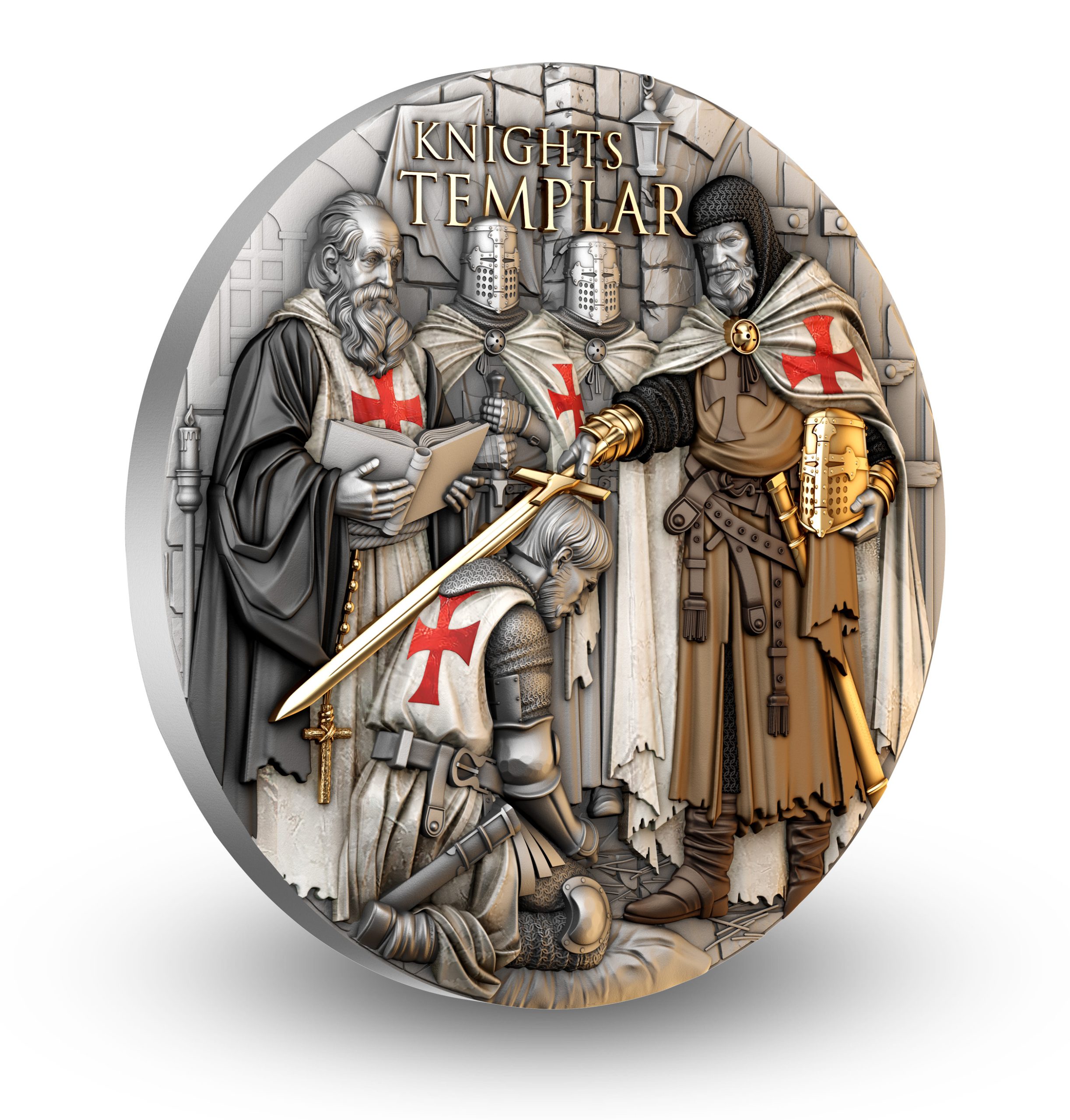 Niue - 2026 - 5 Dollars - Knights Templar 2oz silver