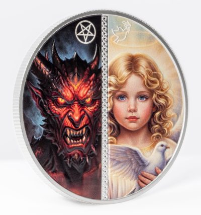 Liberia - 2026 - 10 Dollars - Angel & Devil – Good & Evil 1oz silver (Infinite Duality Paradox series)