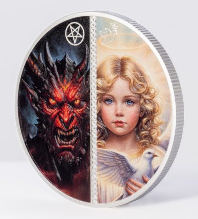 Liberia - 2026 - 10 Dollars - Angel & Devil – Good & Evil 1oz silver (Infinite Duality Paradox series)