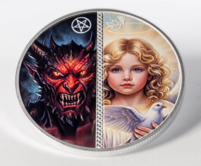 Liberia - 2026 - 10 Dollars - Angel & Devil – Good & Evil 1oz silver (Infinite Duality Paradox series)