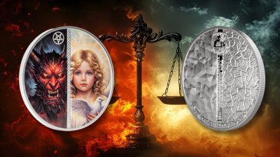 Liberia - 2026 - 10 Dollars - Angel & Devil – Good & Evil 1oz silver (Infinite Duality Paradox series)