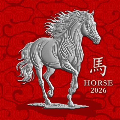 Cameroon - 2026 - 100 Francs - Lunar Horse 1/10oz silver