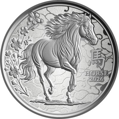 Cameroon - 2026 - 100 Francs - Lunar Horse 1/10oz silver