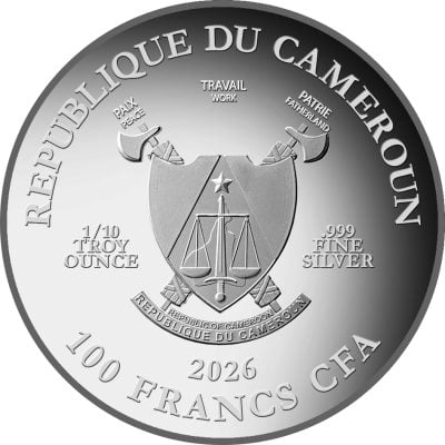 Cameroon - 2026 - 100 Francs - Lunar Horse 1/10oz silver