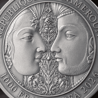 Cameroon - 2026 - 1000 Francs - Kama Sutra IV Moments of Love 1oz silver