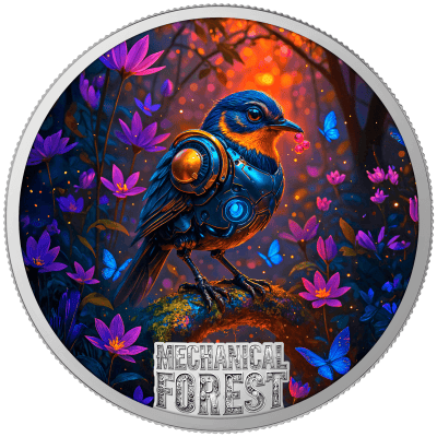 Liberia - 2026 - 3x 10 Dollars - Bee, Butterfly and Bird (Mechanical Forest series) 3x 1oz silver