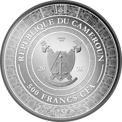 Cameroon - 2026 - 500 Francs - Jaguar 1/4 oz silver (Mexican Cinco Grandes series)