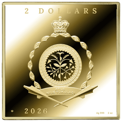 Niue - 2026 - 2 Dollars - Mona Lisa by Da Vinci 2oz silver (Paintings Treasures series)