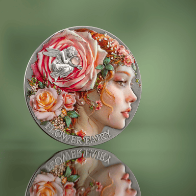Cameroon - 2026 - 2000 Francs – Flower Fairy (Nature Spirits series) 2oz silver