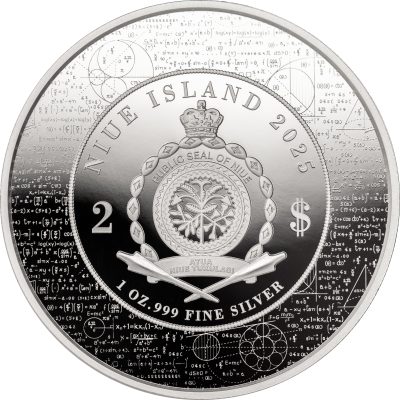 Niue - 2025 - 2 Dollars - Isaac Newton (Science Explained series) 1oz silver