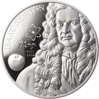 Niue - 2025 - 2 Dollars - Isaac Newton (Science Explained series) 1oz silver