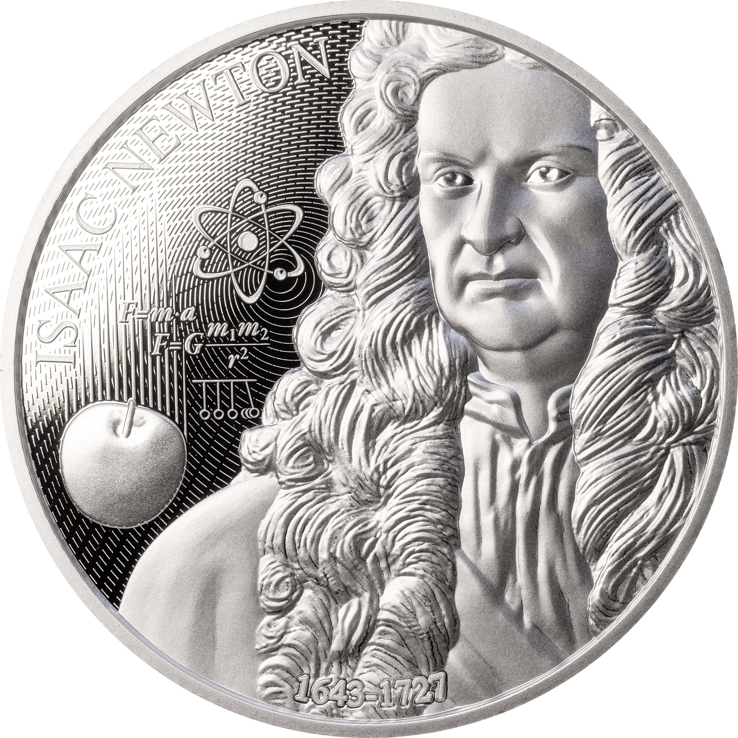 Niue - 2025 - 2 Dollars - Isaac Newton (Science Explained series) 1oz silver