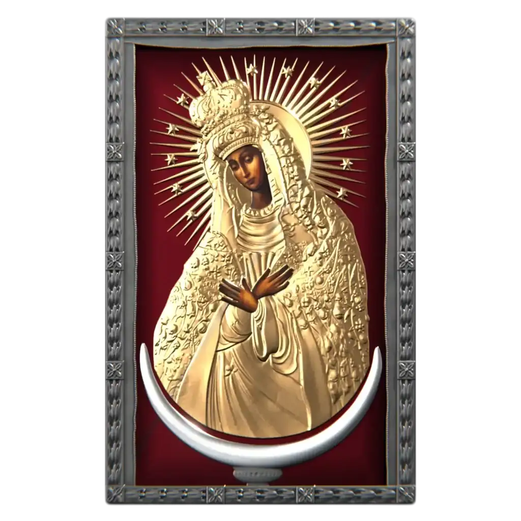 Liberia - 2025 - 1 Dollars - Our Lady of the Gate of Dawn 1oz silver