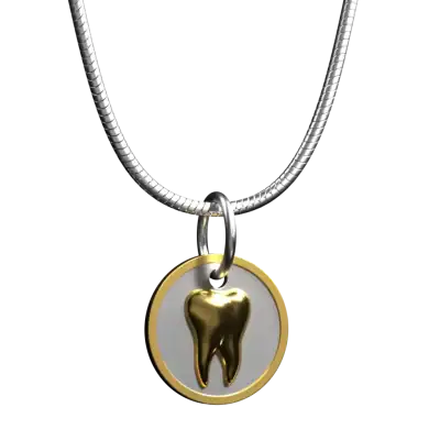 Niue - 2025 - 1 Dollars - Tiny Tooth Coin-Pendant 2gr silver