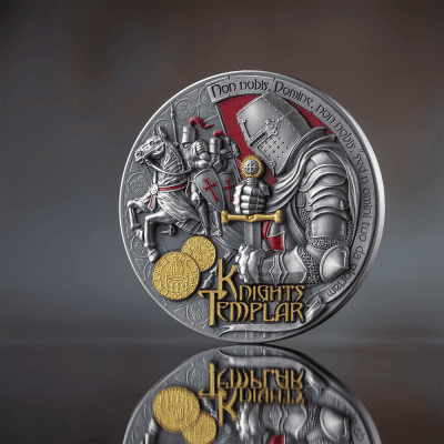 Samoa - 2026 - 2 Dollars – Knights Templar (Secret Societies series) 2oz silver