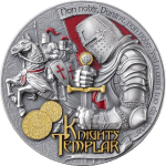 Samoa - 2026 - 2 Dollars – Knights Templar (Secret Societies series) 2oz silver
