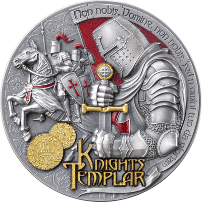 Samoa - 2026 - 2 Dollars – Knights Templar (Secret Societies series) 2oz silver