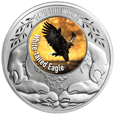 Cameroon - 2026 - 500 Francs – White Taled Eagle 1/2oz silver (Save the World series)