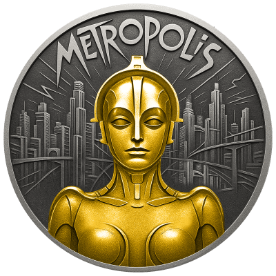 Niue - 2025 - 1 Dollars - Metropolis 1oz silver (Silent Film Classics series)