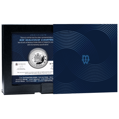 Malta - 2025 - 5 Euro - Sir Malcolm Campbell Speed Record