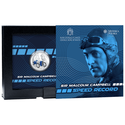 Malta - 2025 - 5 Euro - Sir Malcolm Campbell Speed Record