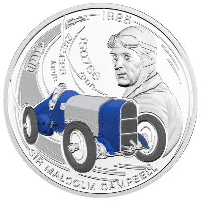 Malta - 2025 - 5 Euro - Sir Malcolm Campbell Speed Record