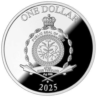 Niue - 2025 - 1 Dollar - Wolf (Spirit Animals series)