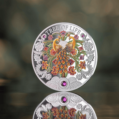 Ghana - 2026 - 5 Cedis - Summer 1oz silver (Tree of Life series)